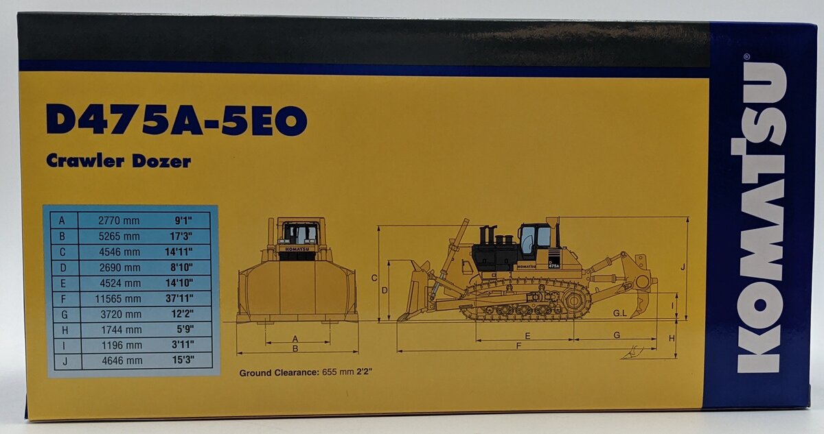 First Gear 50-3230 1:50 Komatsu D475A-5E0 Dozer W/Ripper NIB