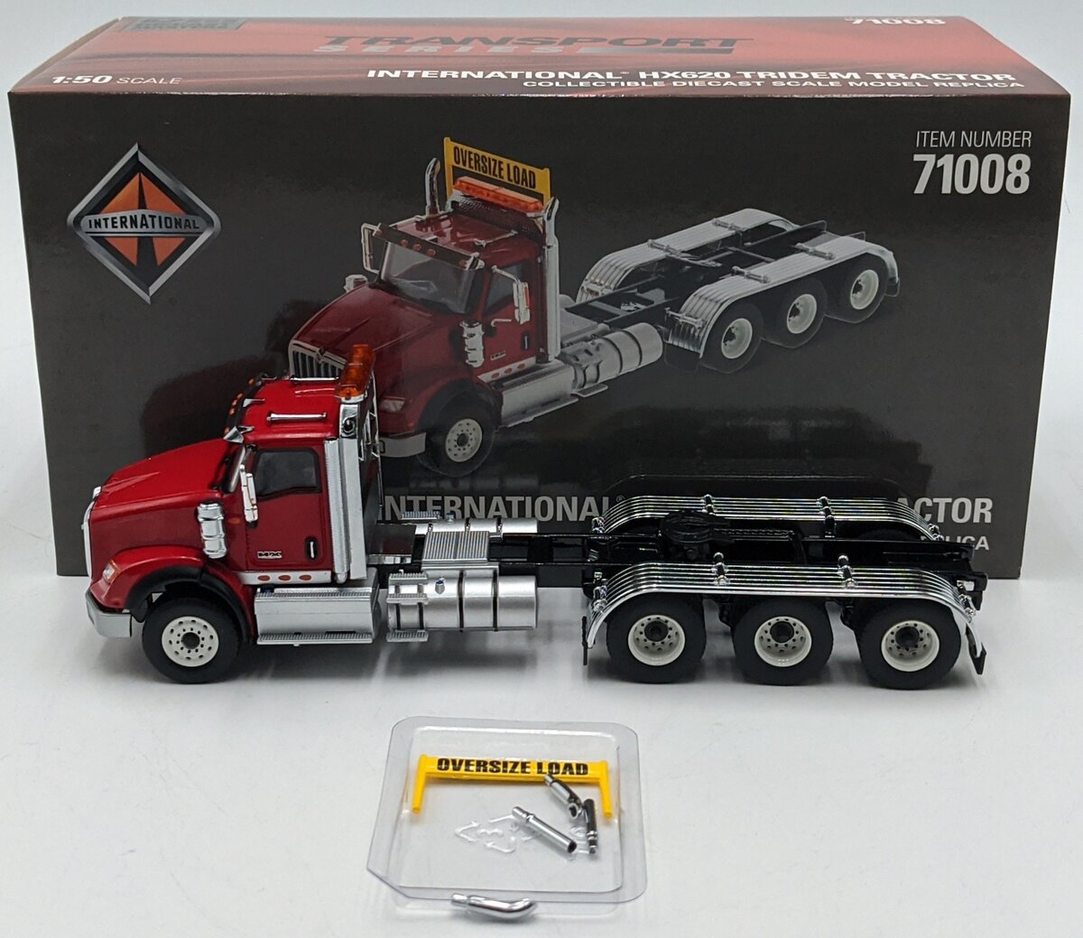 DieCast Masters 71008 1:50 Red International HX620 Day Cab Tridem Tractor