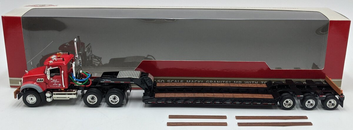 First Gear 59-3103 1:50 Mack Granite MP W/Lowboy Trailer Iowa Hwy Dept NIB