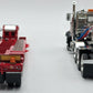 First Gear 50-3184 1:50 Peterbilt 367 Day Cab W/Lowboy Red/Black NIB