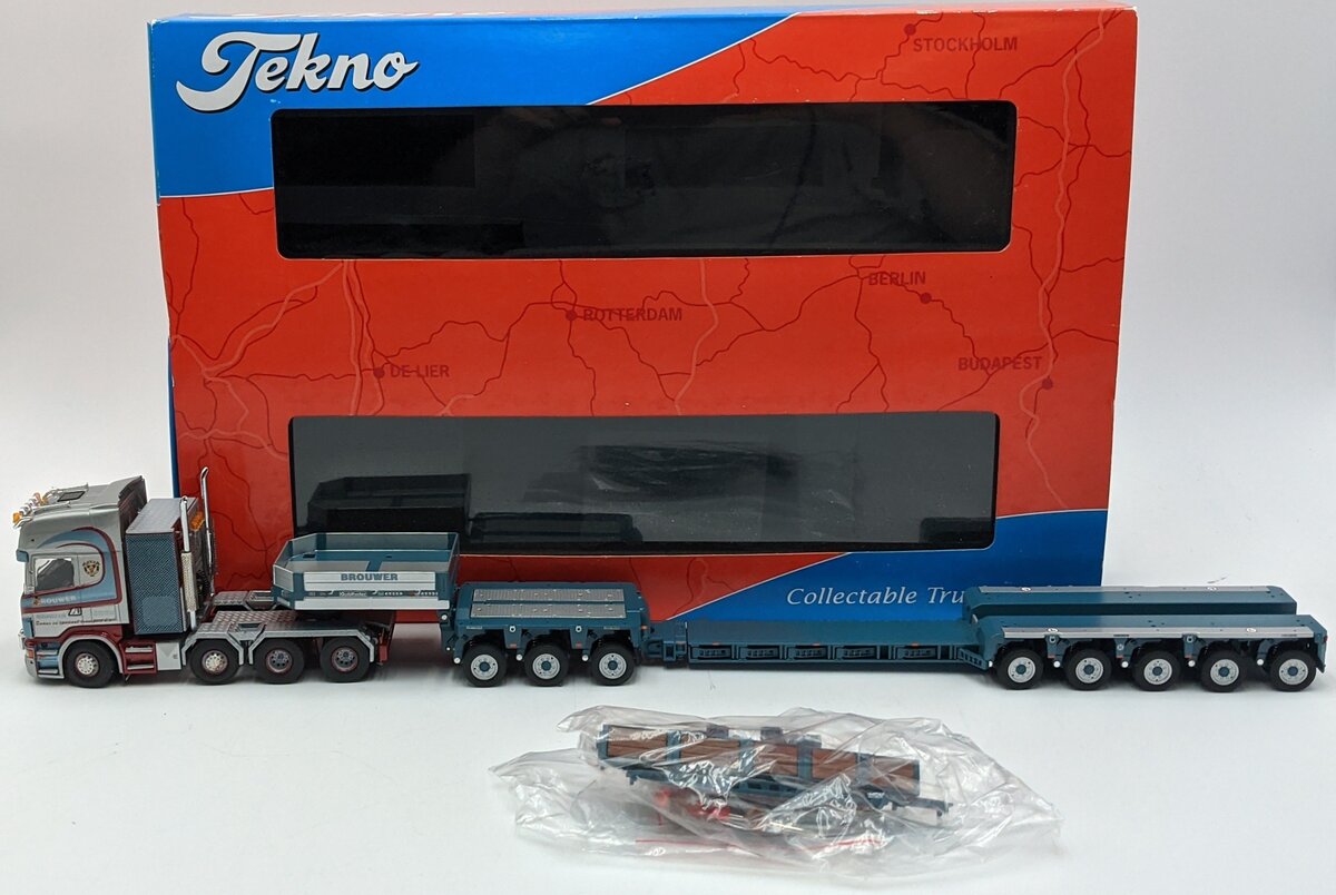 Tekno 61566 1:50 Scania R Series Topline Goldhofer XLE Brouwer NIB