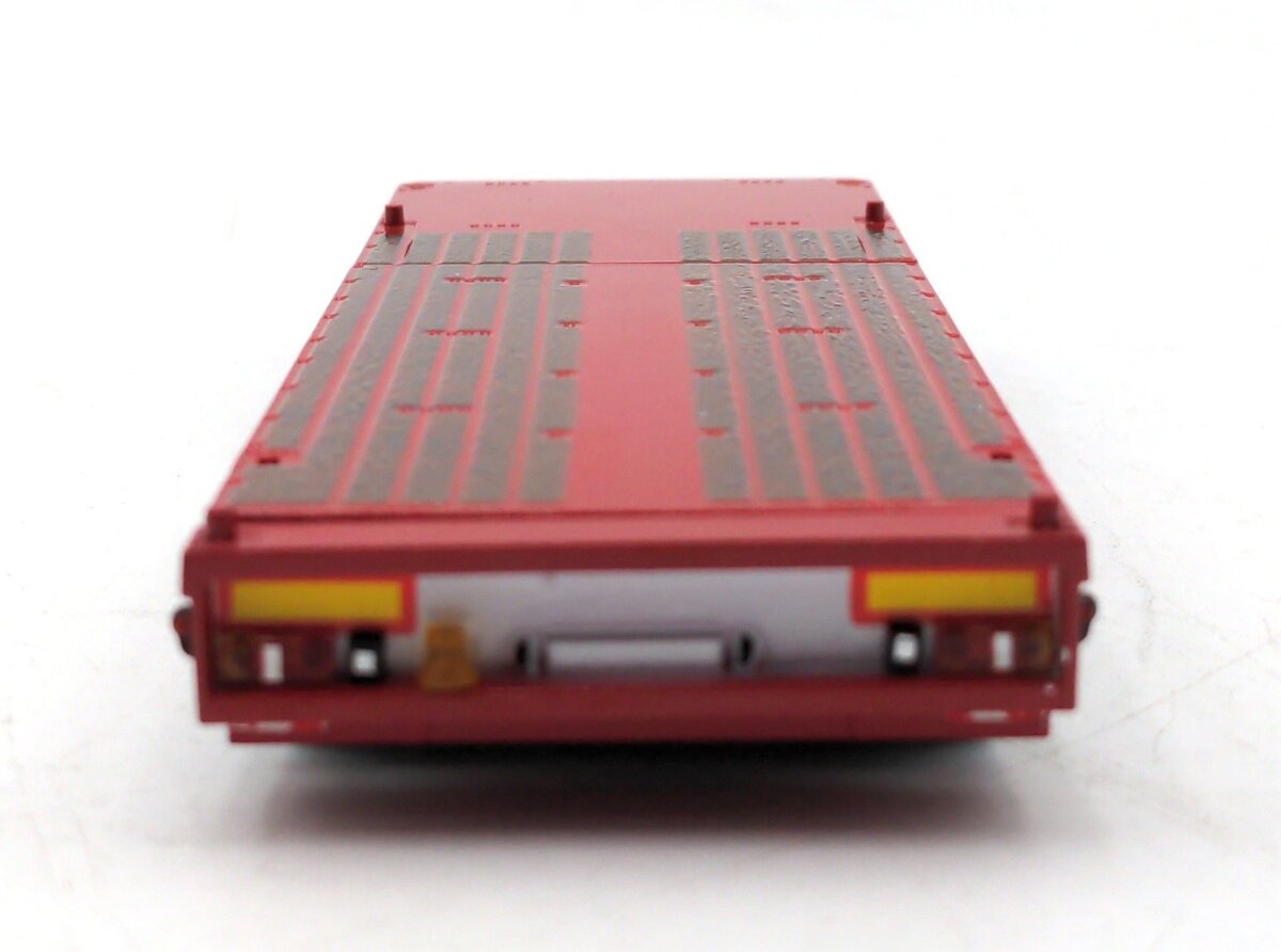 Tekno TB 000074 1:50 Scale Flatbed trailer 3 axle red NIB