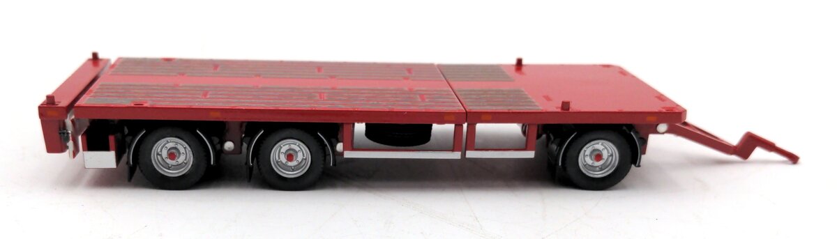Tekno TB 000074 1:50 Scale Flatbed trailer 3 axle red NIB