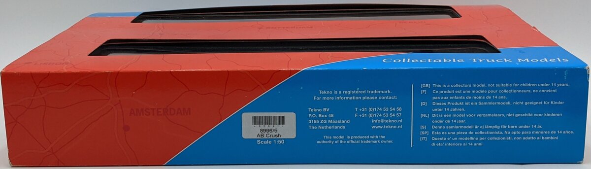 Tekno 8996/5 1:50 MAN TGX XXL 2+4 Lowboy AB Crush Yellow NIB