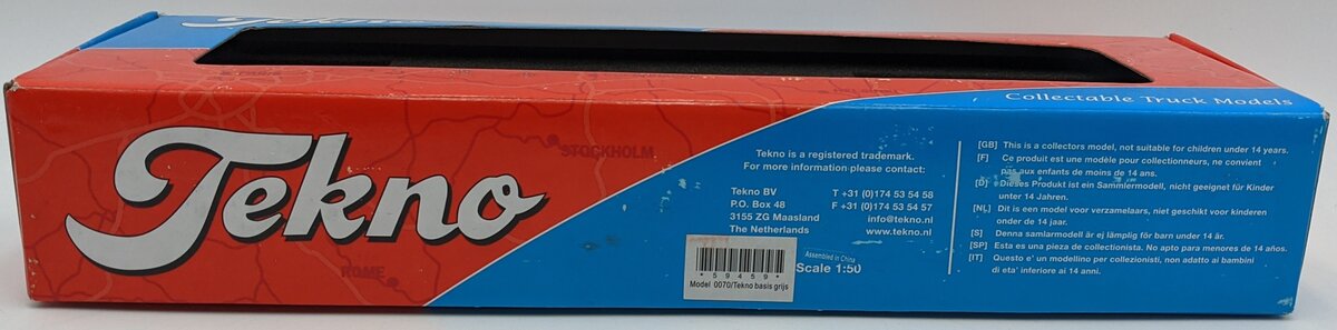 Tekno 59459 1:50 T.B. Goldhofer XLE Trailer Gray NIB