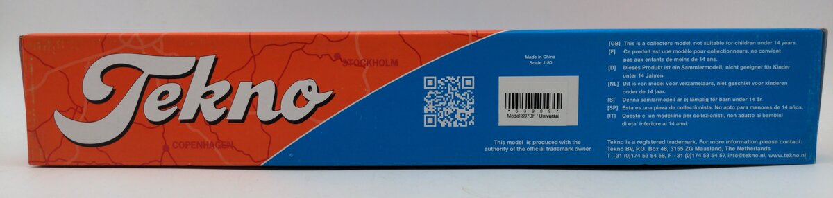 Tekno 8970F 1:50 Scale Universal Transport Semi-Truck NIB
