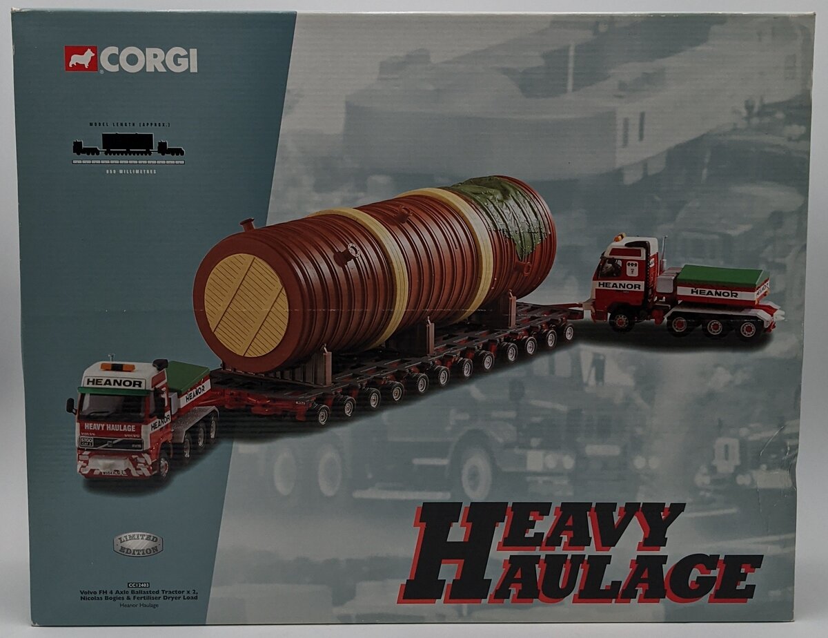 Corgi CC12403 1:50 Volvo Heavy Haulage FH 4 Tractor Set VG/Box