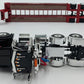 First Gear 50-3379 1:50 Peterbilt Model 367 With Tri-Axle Lowboy Trailer Black NIB
