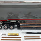 First Gear 50-3356 1:50 Peterbilt Model 367 with Tri-Axle Lowboy Trailer Orange NIB