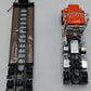First Gear 50-3356 1:50 Peterbilt Model 367 with Tri-Axle Lowboy Trailer Orange NIB