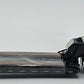 First Gear 50-3356 1:50 Peterbilt Model 367 with Tri-Axle Lowboy Trailer Orange NIB