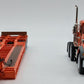First Gear 59-3103 1:50 Peterbilt 367 Semi Truck W/Lowboy Trailer Orange NIB