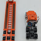 First Gear 59-3103 1:50 Peterbilt 367 Semi Truck W/Lowboy Trailer Orange NIB