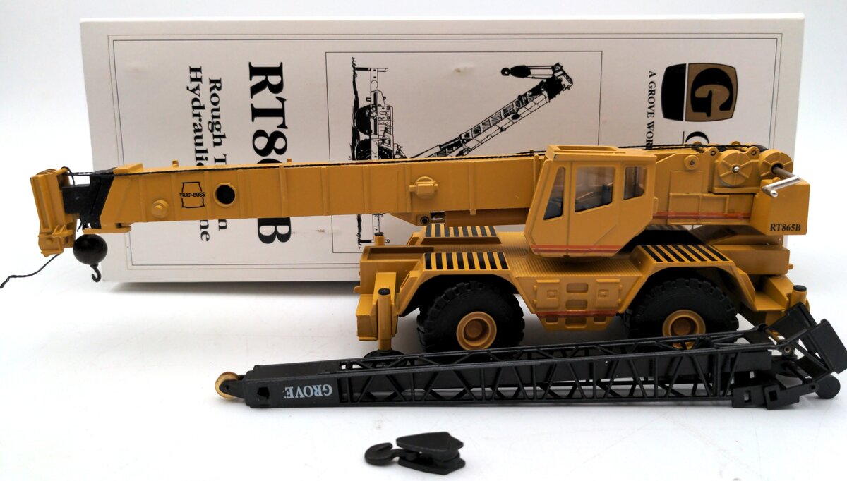 NZG 394 1:55 Scale Diecast RT865B Rough Terrain Hydraulic Crane VG/Box