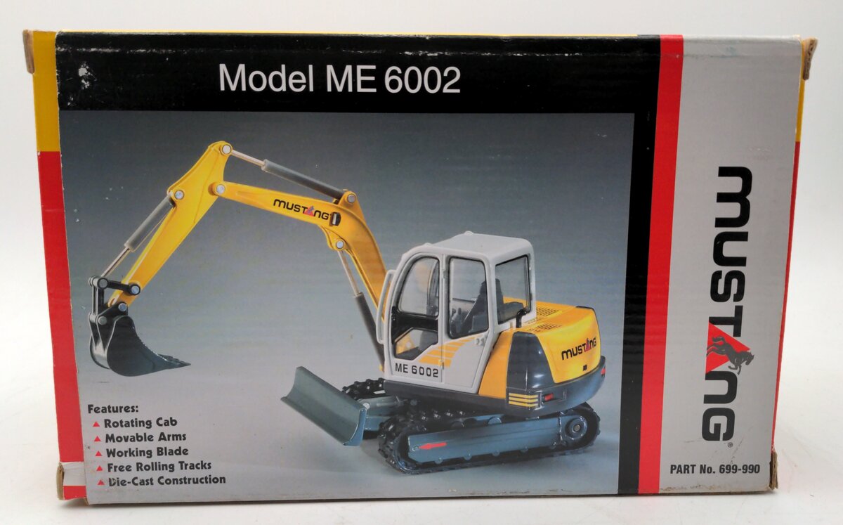 Ertl 699-990 1:25 Scale Diecast Mustang Model ME 6002 Compact Excavator NIB