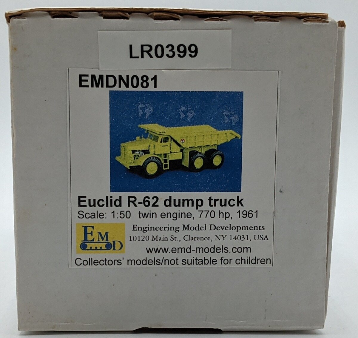 EMD EMDN081 1:50 EMDN Model Euclid R-62 Dump Truck VG/Box