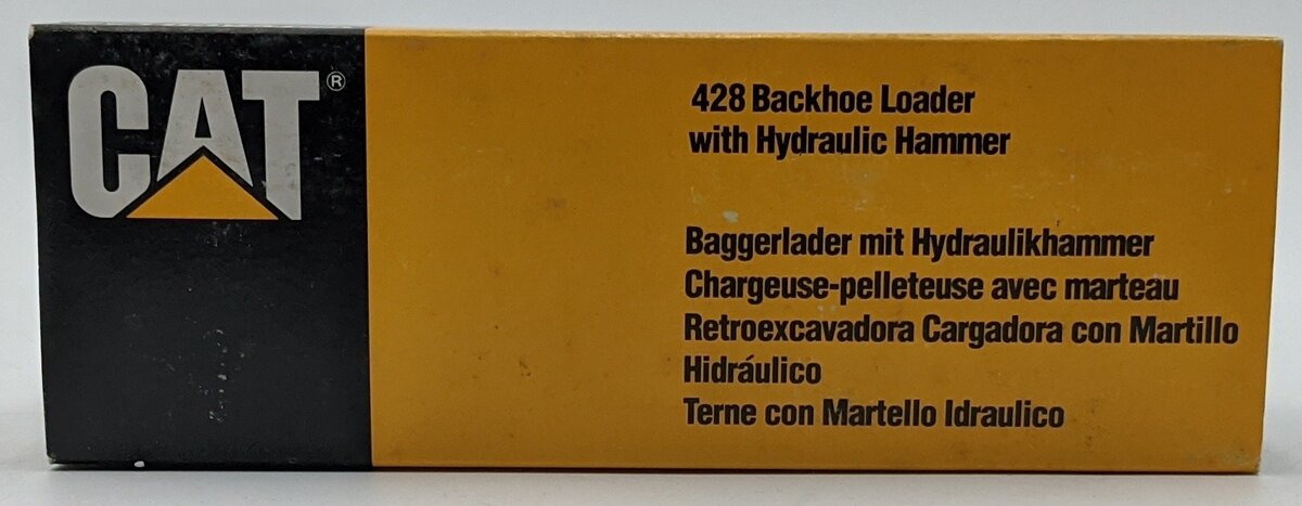 NZG 378/1 1:50 Caterpillar 428 Backhoe W/Hammer VG/Box