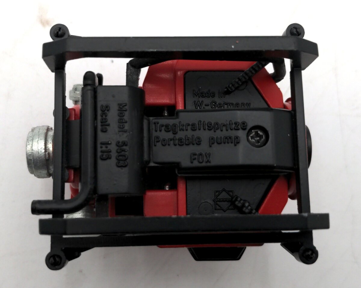 FOX 5403 1:15 Scale Diecast Rosenbauer Portable Fire Pump NIB