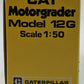 NZG 150 1:50 Scale Diecast Caterpillar 12G Motor Grader NIB