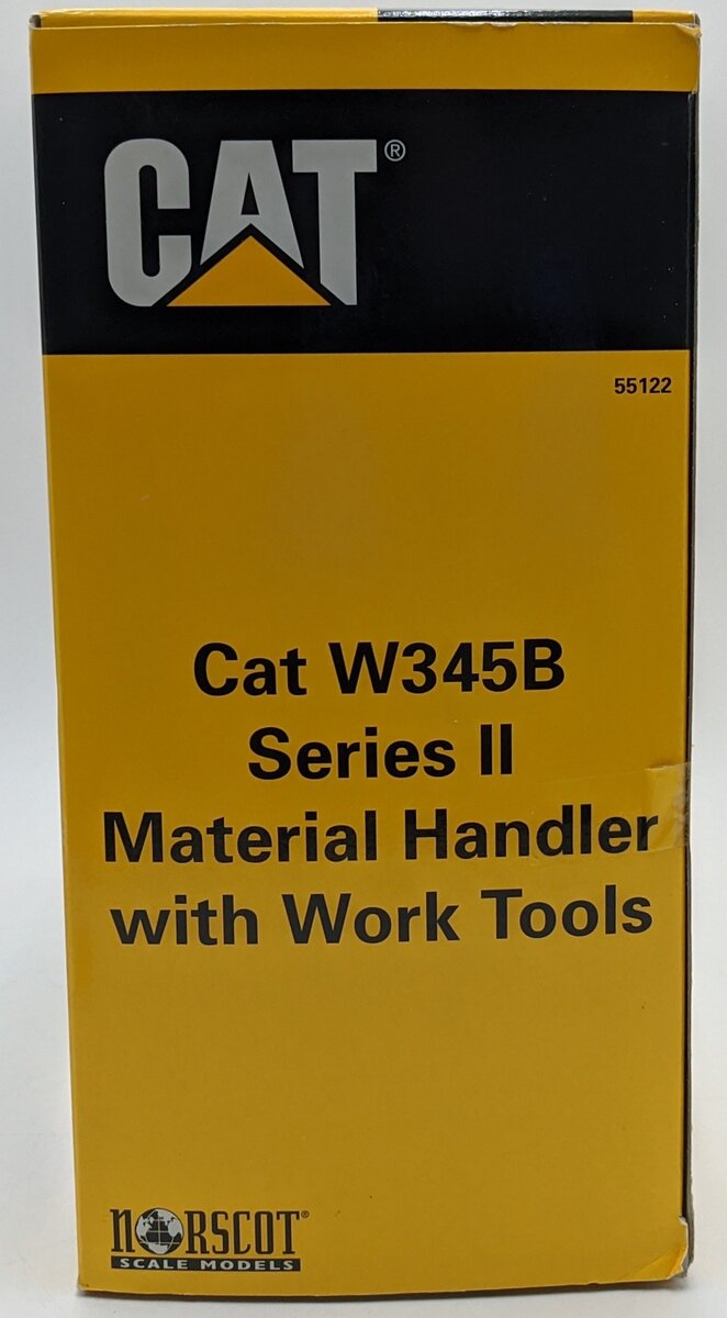 Norscot 55122 1:50 Caterpillar W345B Material Handler with Work Tools NIB