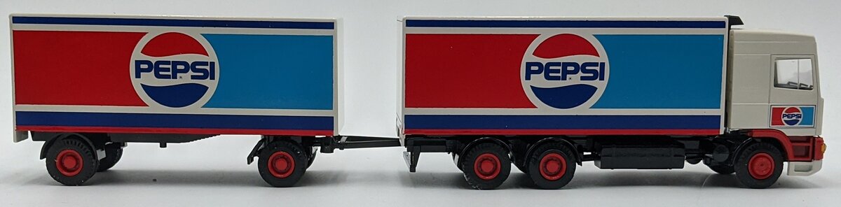 Lion Toys 74 1:43 Scania Pepsi Truck W/Trailer NIB