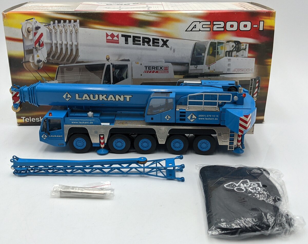 NZG 514/01 1:50 Diecast Terex AC200 Mobile Crane (Laukant Livery) NIB