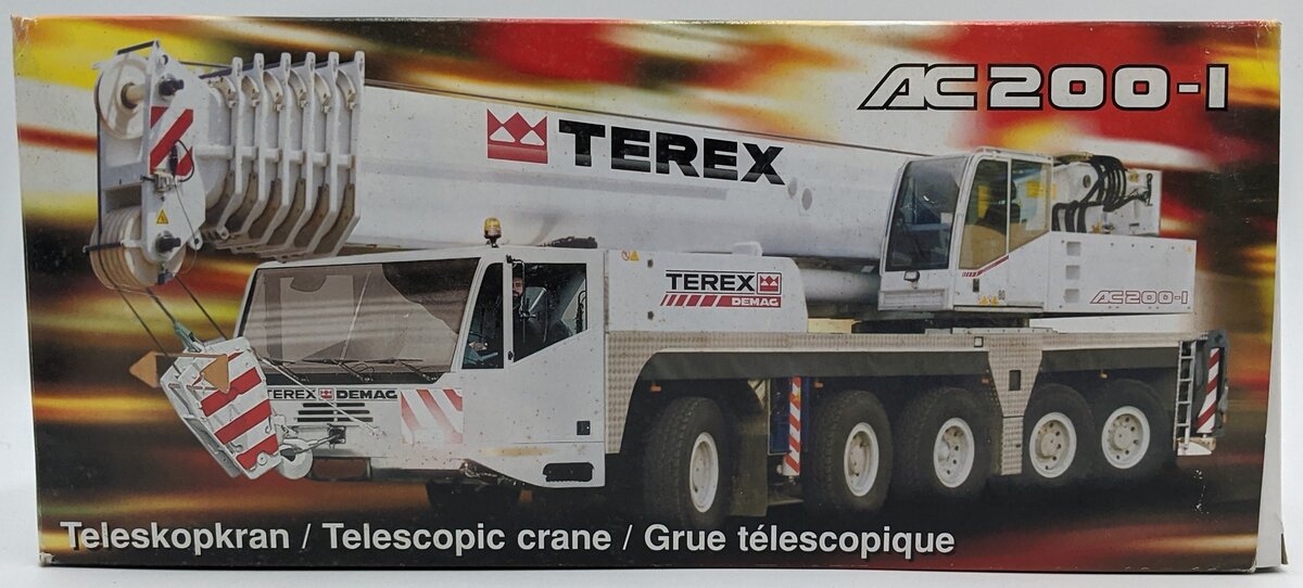 NZG 514/01 1:50 Diecast Terex AC200 Mobile Crane (Laukant Livery) NIB