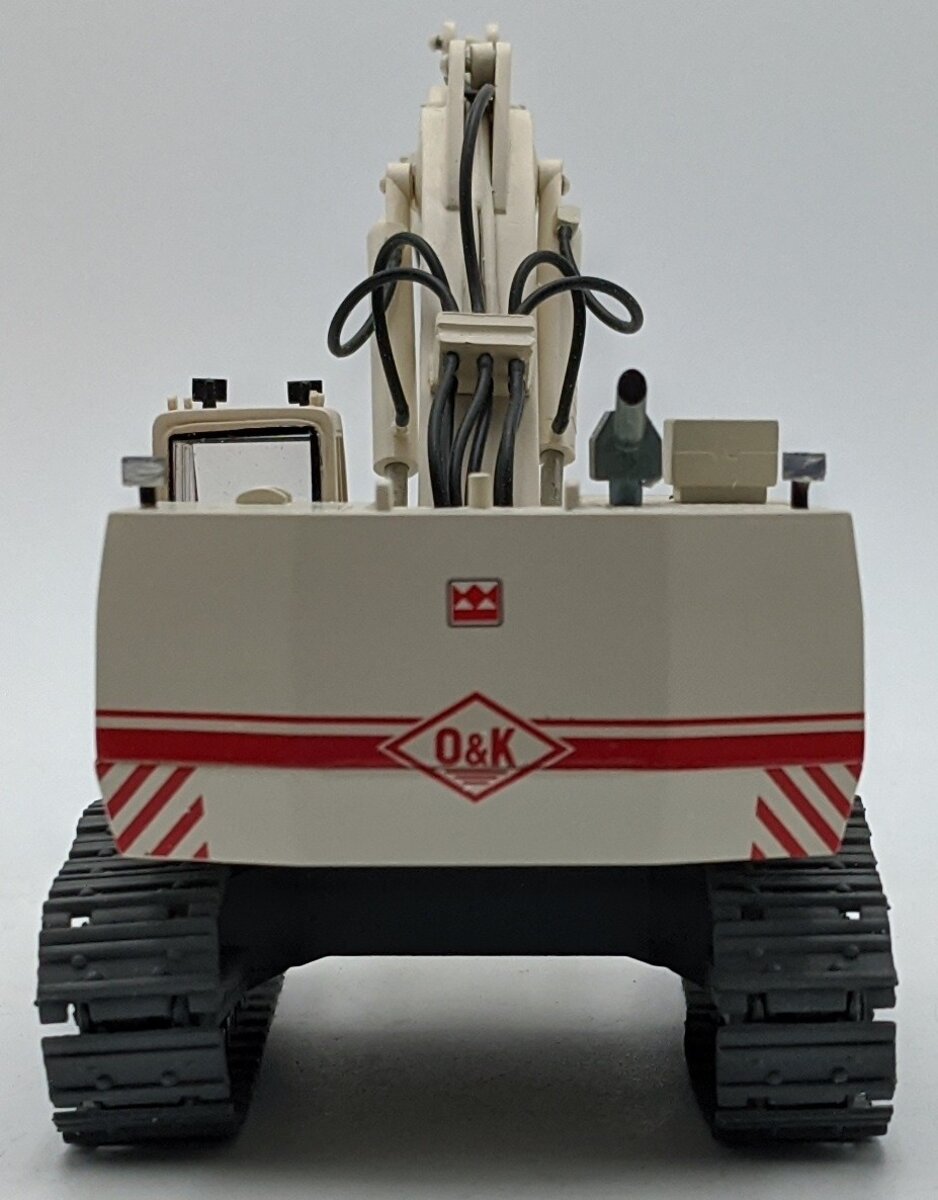 NZG 412 1:50 Scale Diecast O & K RH30-F Excavator Grey/White LN