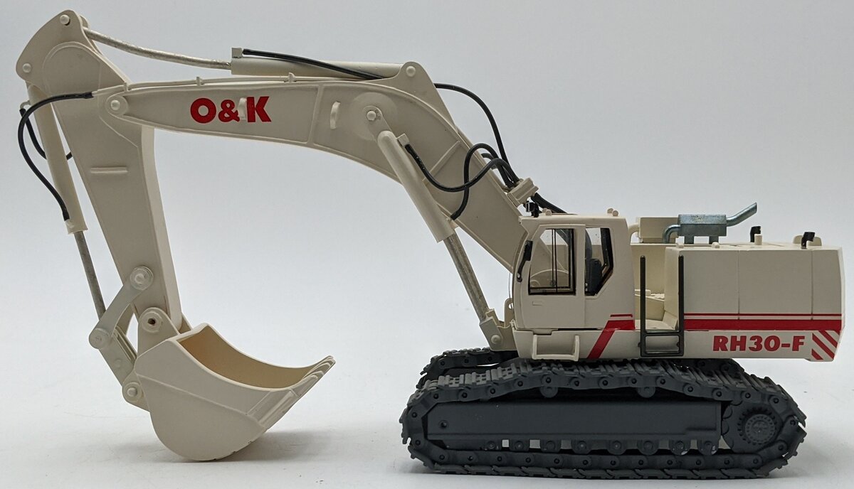 NZG 412 1:50 Scale Diecast O & K RH30-F Excavator Grey/White LN