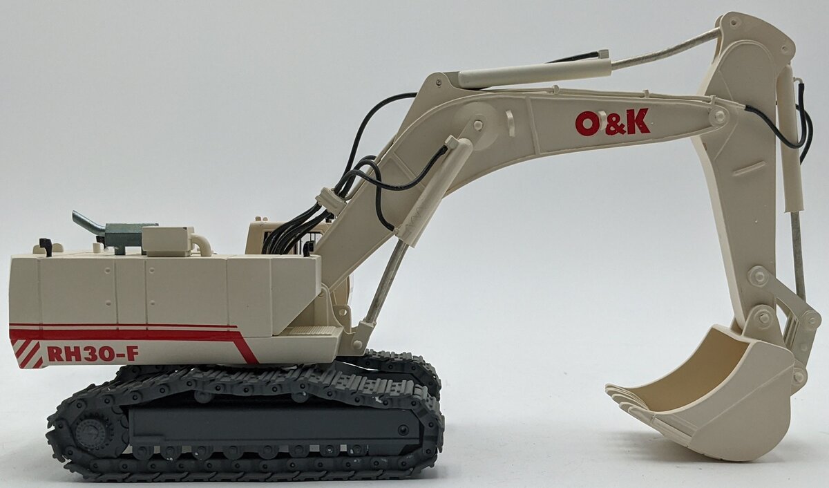 NZG 412 1:50 Scale Diecast O & K RH30-F Excavator Grey/White LN
