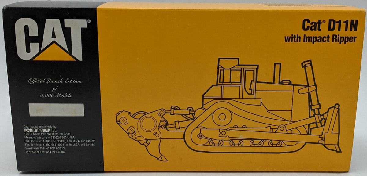 Conrad 2854 1:50 Cat D11N Track-Type Tractor With Impact Ripper NIB