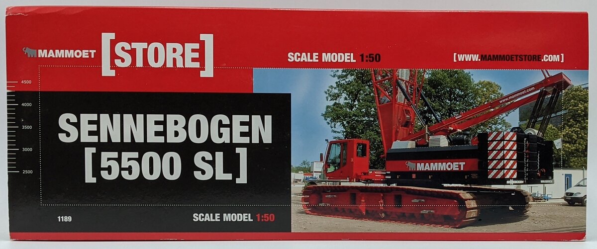 Conrad 2733/01 1:50 Sennebogen Starlifter 5500 Tracked Crane Mammoet NIB