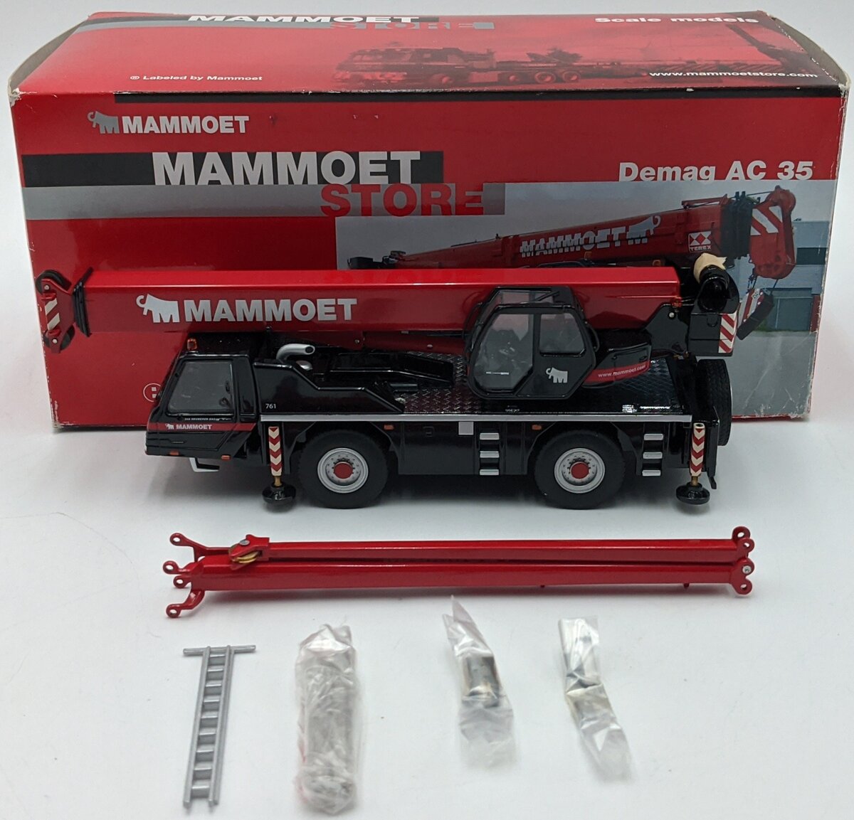 NZG 532 1:50 Terex AC35 2 Axle Mobile Crane - Mammoet NIB