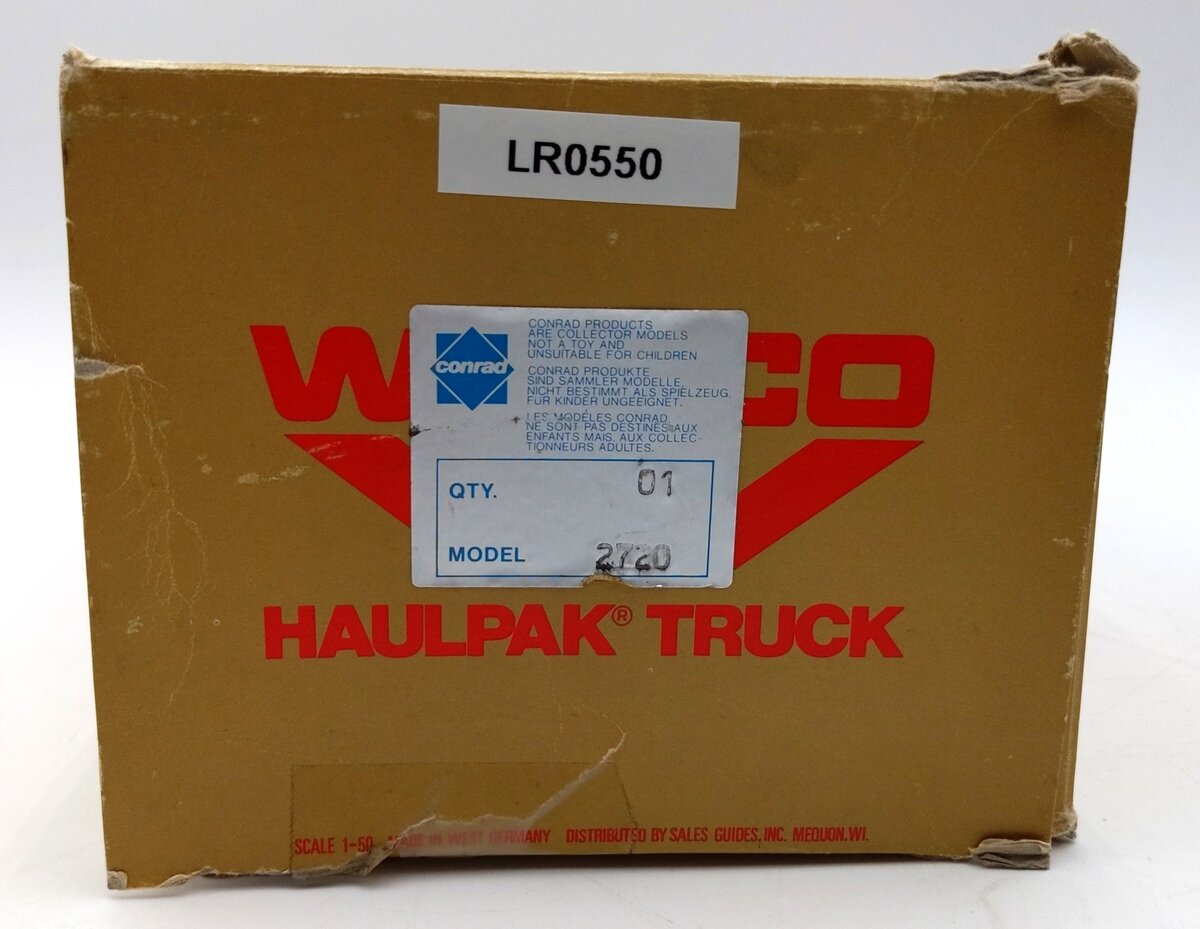 Conrad 2720 1:50 Scale Diecast Wabco Haulpak Truck (White) EX/Box