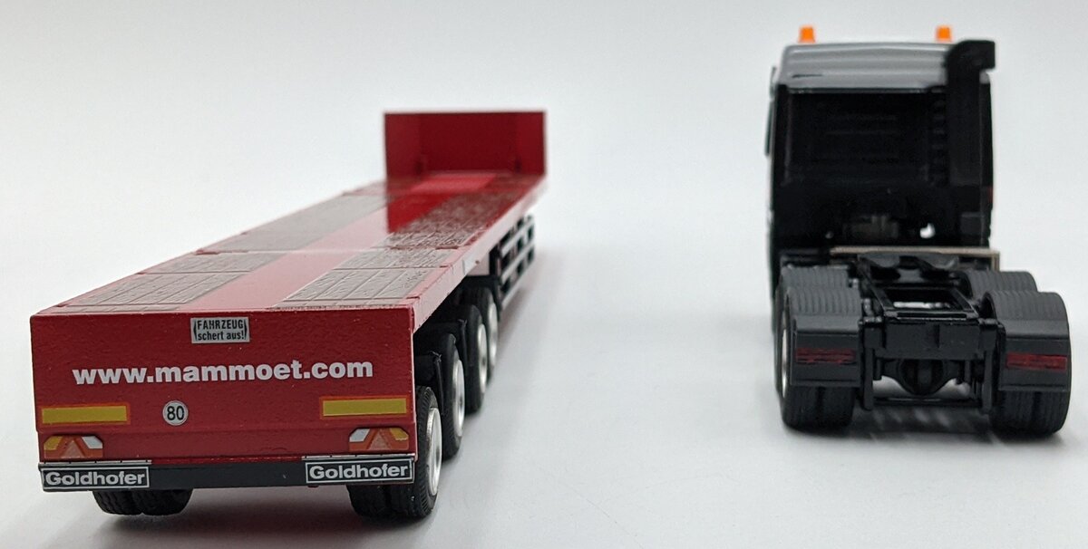 Conrad 40140/02 1:50 Mercedes Actros W/Goldhofer Trailer - Mammoet NIB