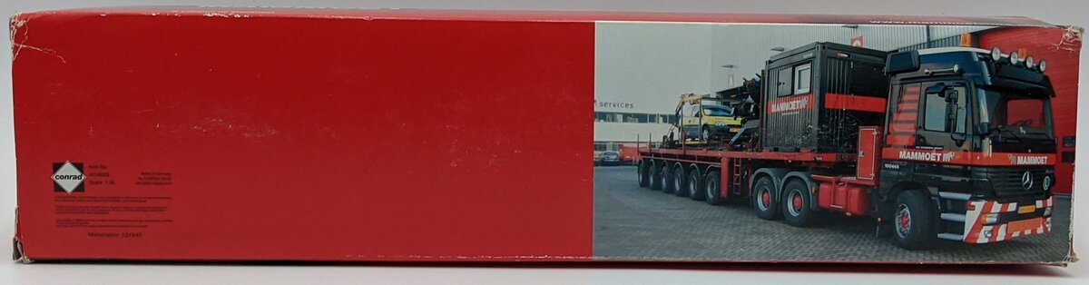 Conrad 40140/02 1:50 Mercedes Actros W/Goldhofer Trailer - Mammoet NIB