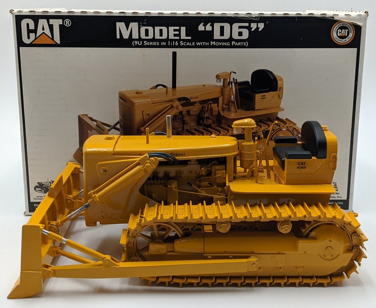 Caterpillar 1:16 Scale Diecast Caterpillar D6 9U Bulldozer Highway Yellow VG/Box
