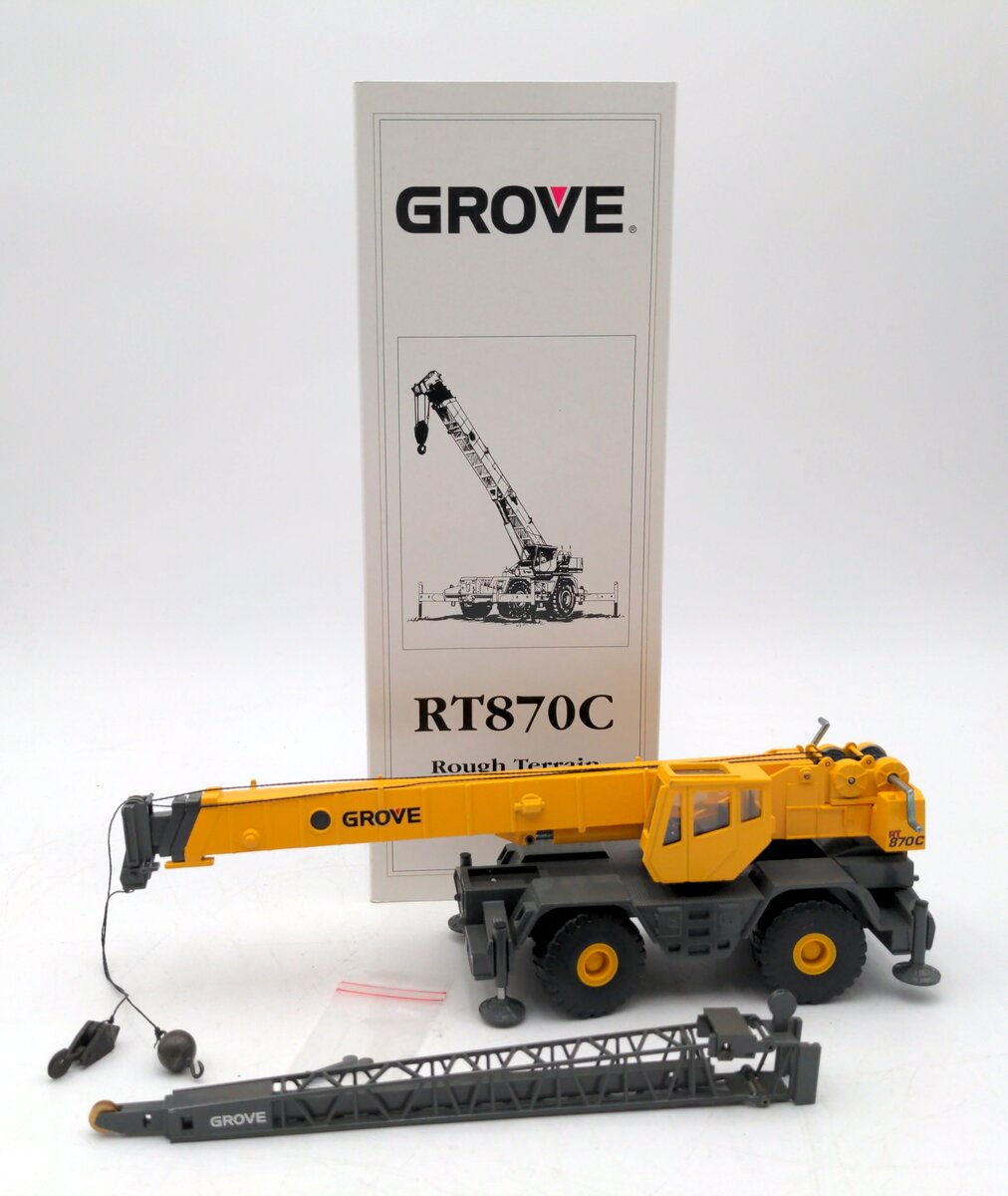 NZG 481 1:55 Scale Grove RT870C Rough Terrain Hydraulic Crane LN/Box