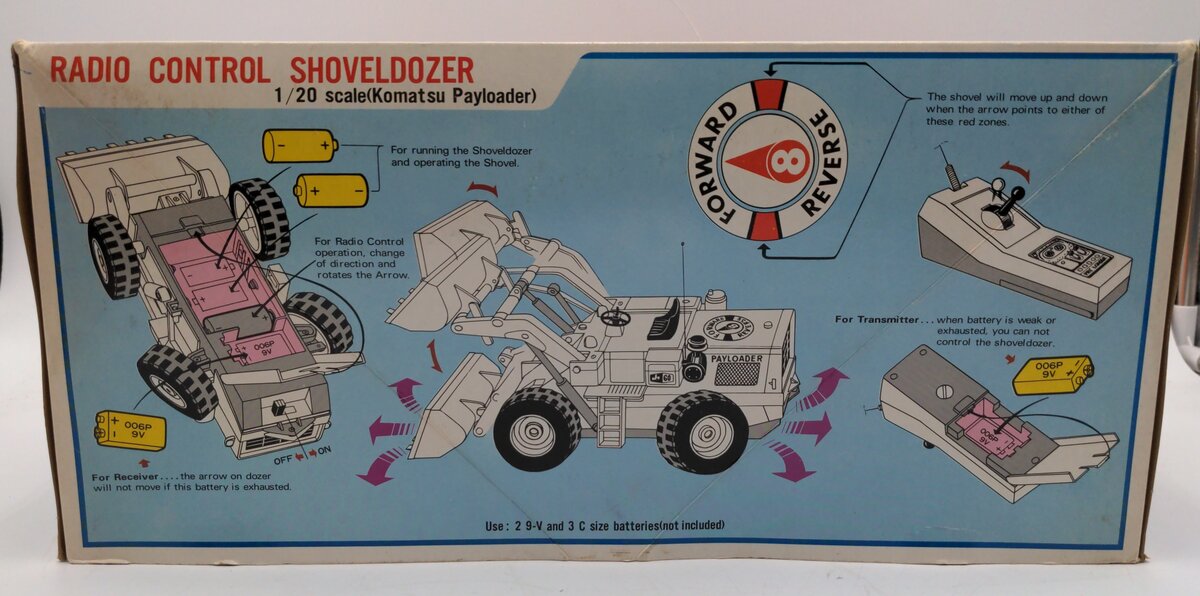 Nikko RPD-300 1:20 Scale Radio Control Shovel Dozer (Komatsu Payloader) NIB