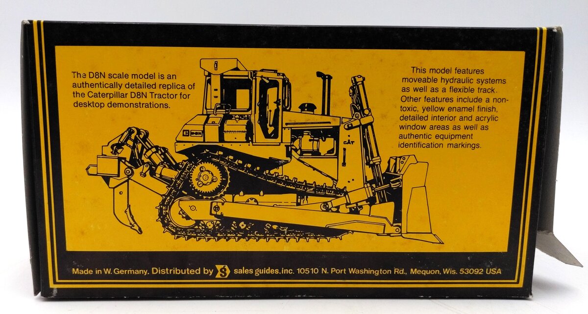NZG 233 1:50 Scale Diecast CAT D8N Track-Type Tractor NIB