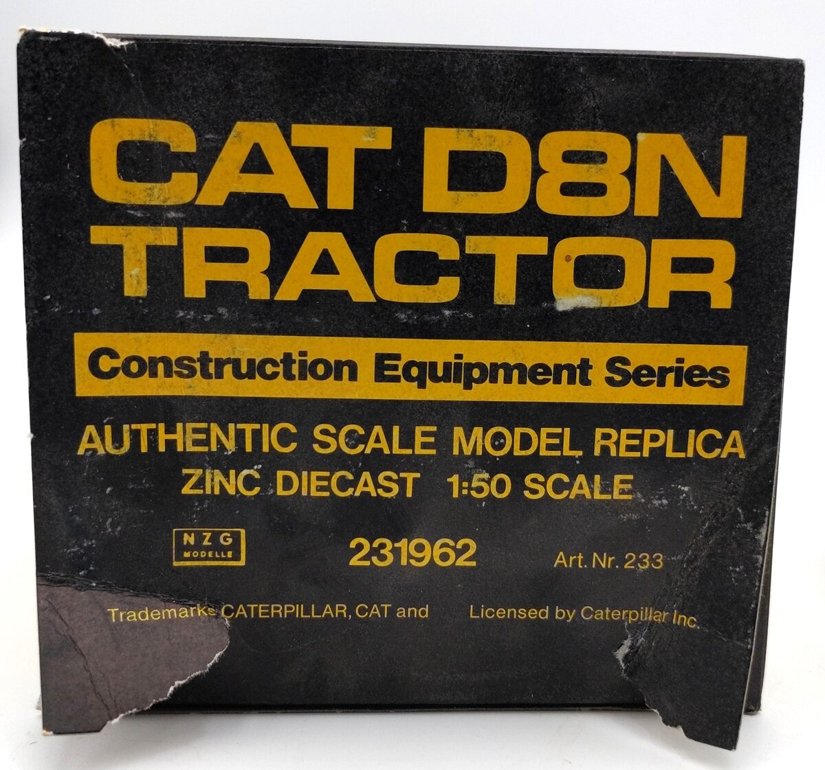 NZG 233 1:50 Scale Diecast CAT D8N Track-Type Tractor NIB