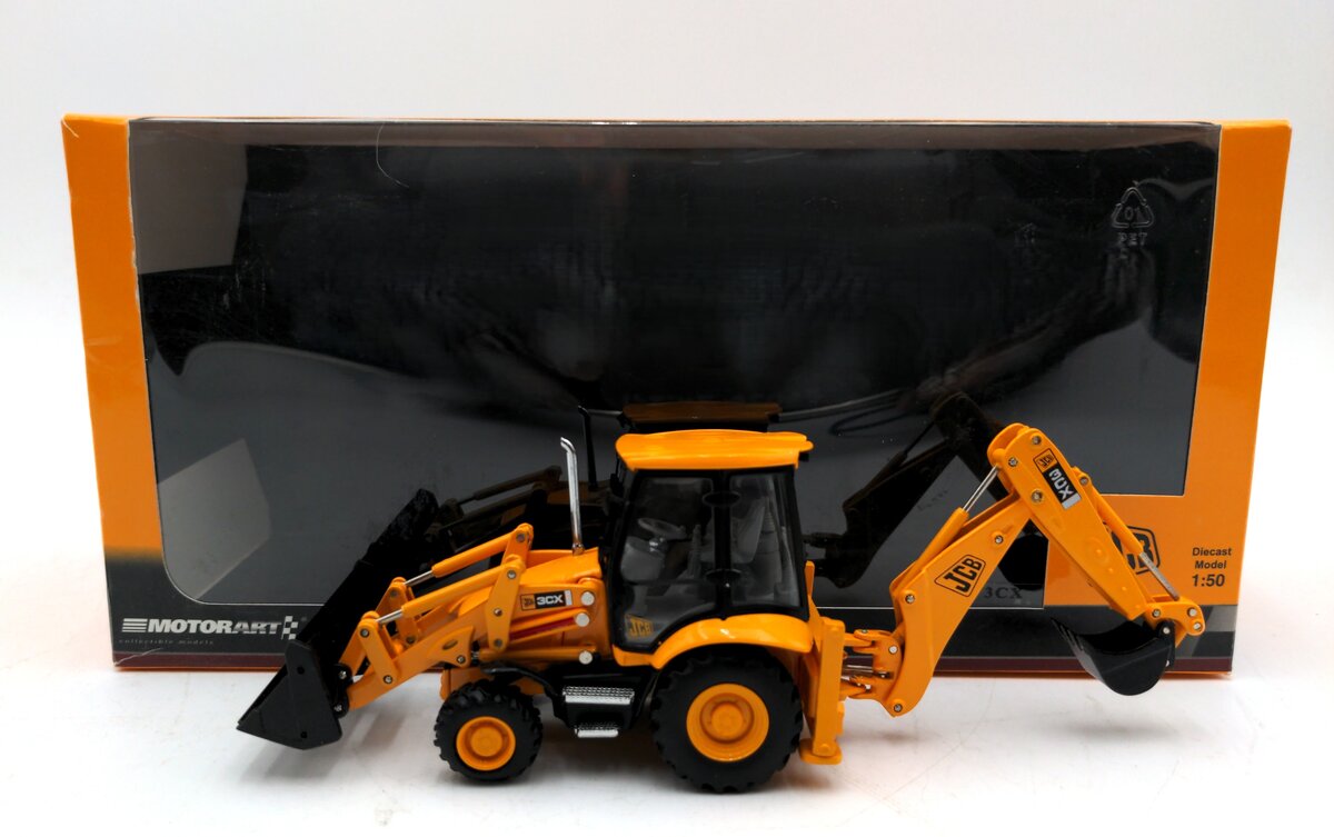 Motorart 3CX 1:50 Scale JCB Backhoe Loader NIB