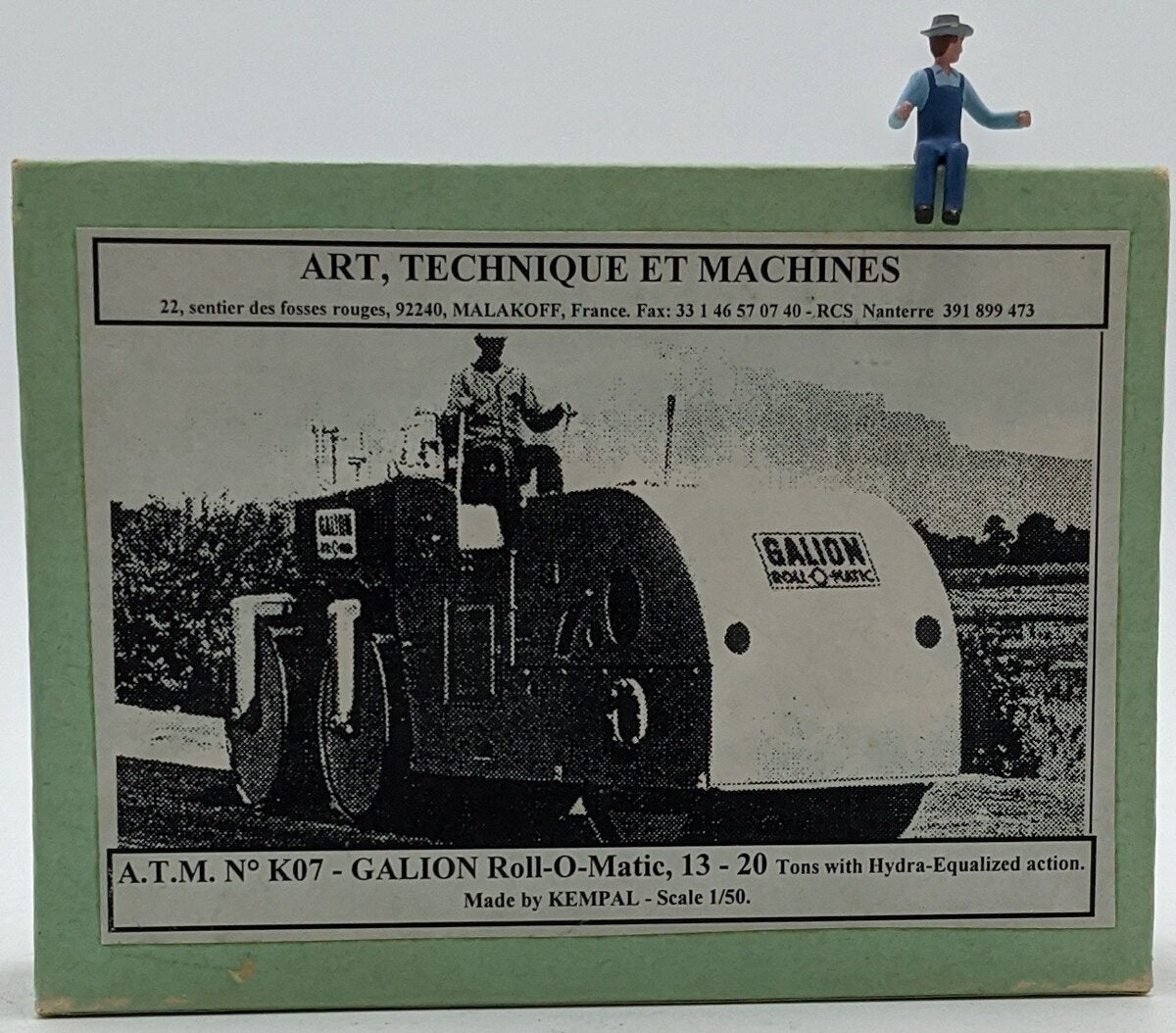 ATM K07 1:50 Scale Diecast Galion Roll-O-Matic Compactor NIB
