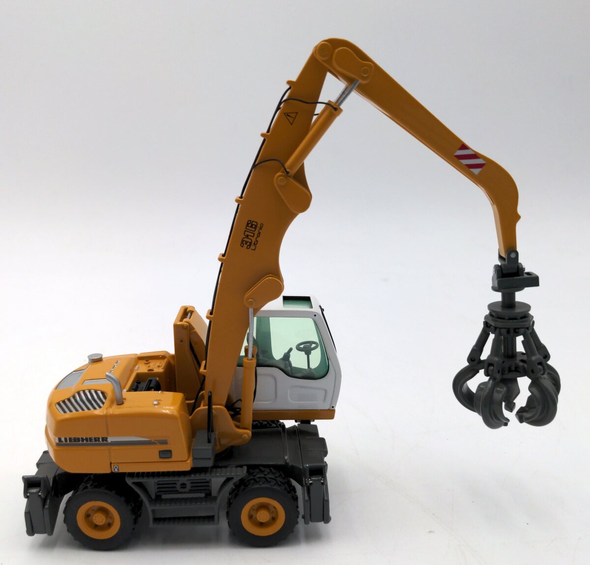 NZG 497 1:50 Scale Diecast Liebherr A316 Excavator w/ Grapple NIB