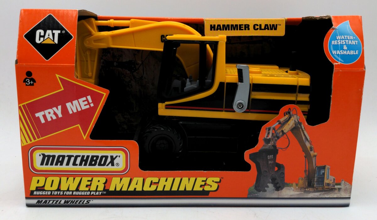 Matchbox 36080 Caterpillar Excavator w/ Hammer Claw NIB