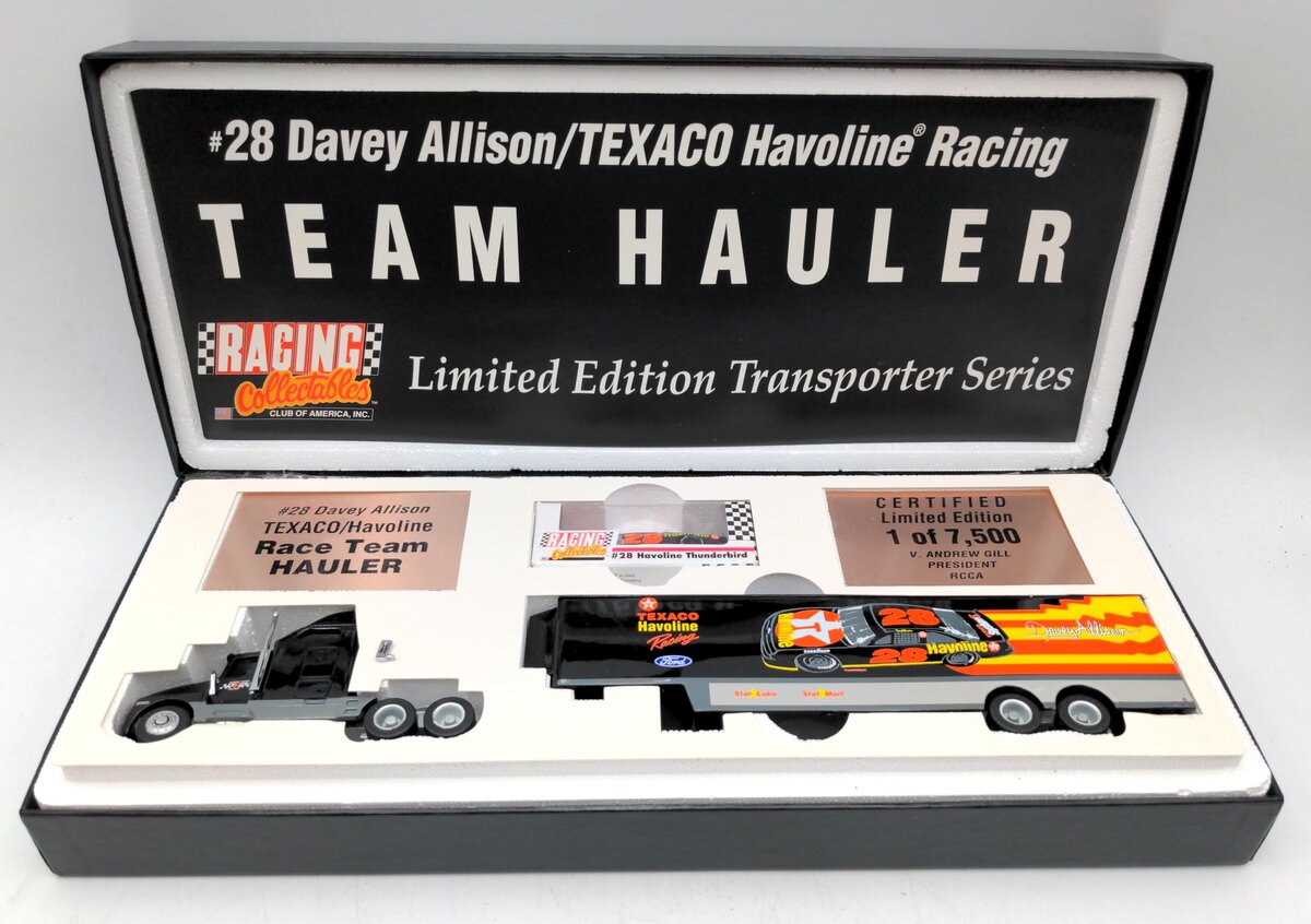 Racing Collectibles 28 1:64 #28 Davey Allison/Texaco Havoline Racing Team Hauler VG/Box