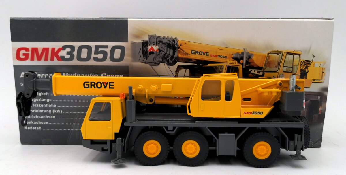 Conrad 2092/01 1:50 Scale Diecast GMK 3050 All Terrain Hydraulic Crane VG/Box