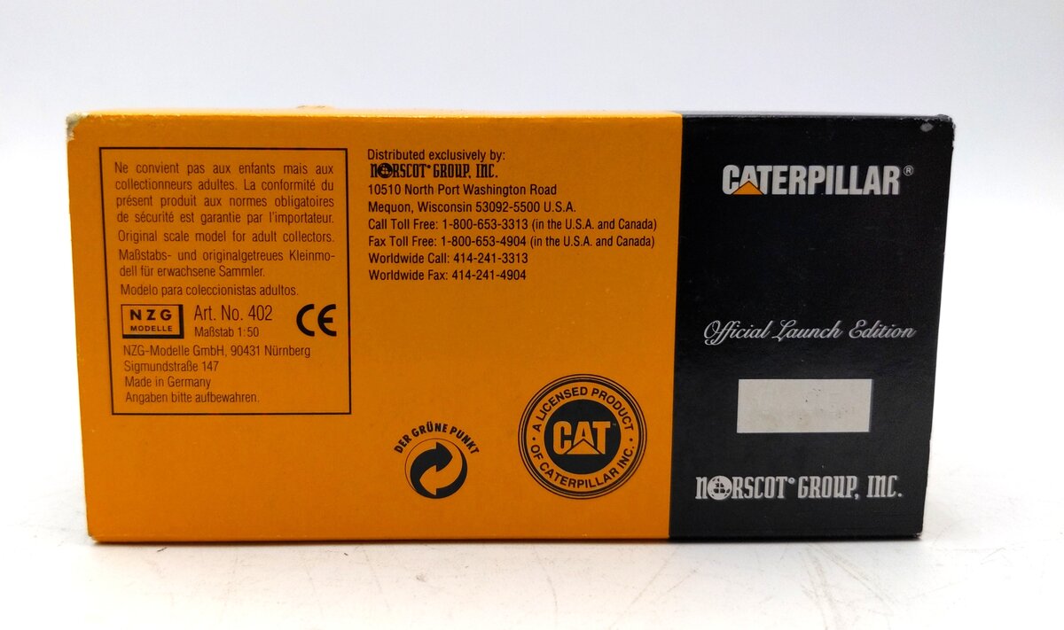 NZG 401/2 1:50 1995 Die-Cast CS-583CV Vibratory Soil Compactor NIB