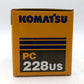 Komatsu PC228US 1:43 Scale Diecast Galeo Excavator. EX/Box