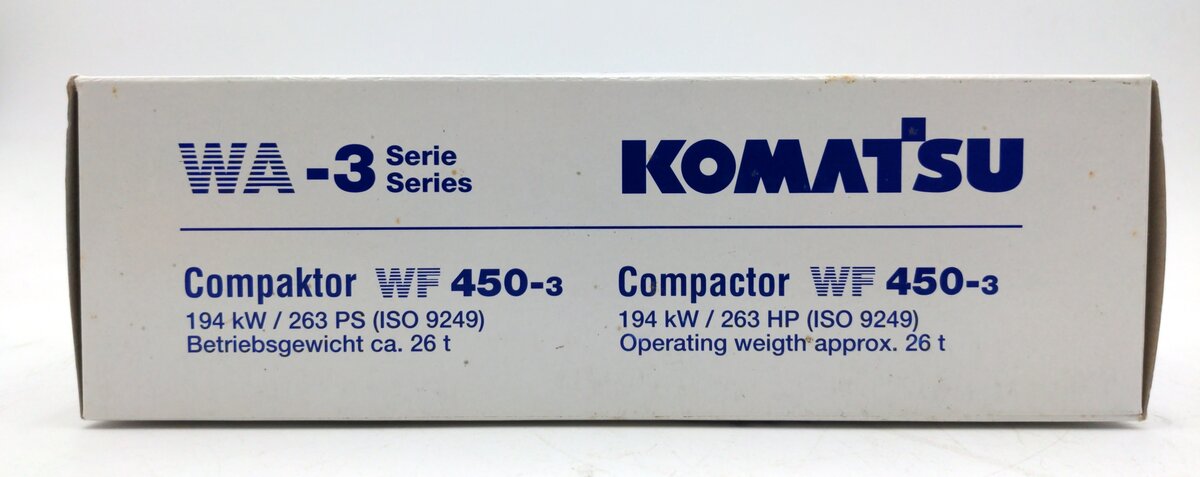 Conrad 2437 1:50 Scale WA-3 Series Komatsu Compactor WF 450-3 VG/Box
